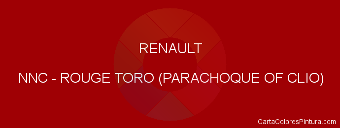Pintura Renault NNC Rouge Toro (parachoque Of Clio)