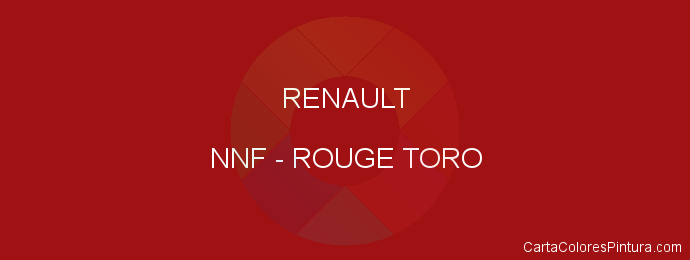 Pintura Renault NNF Rouge Toro