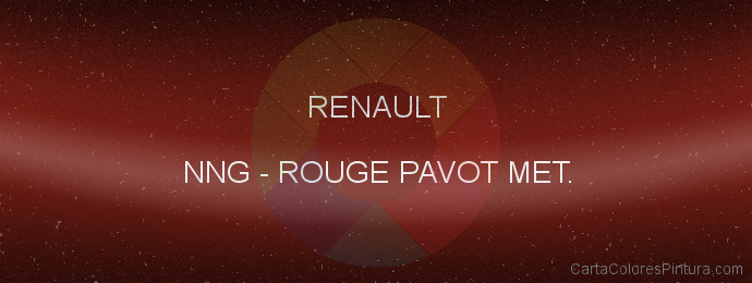 Pintura Renault NNG Rouge Pavot Met.