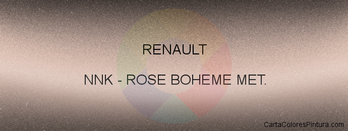 Pintura Renault NNK Rose Boheme Met.