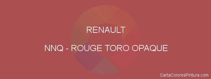Pintura Renault NNQ Rouge Toro Opaque
