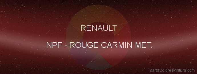Pintura Renault NPF Rouge Carmin Met.