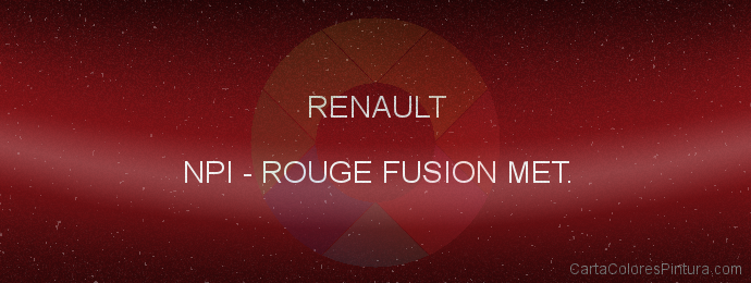 Pintura Renault NPI Rouge Fusion Met.