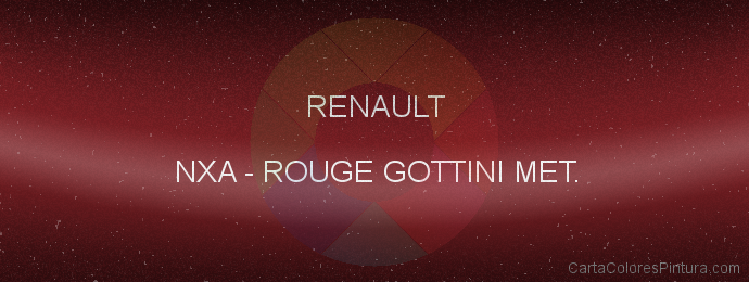 Pintura Renault NXA Rouge Gottini Met.
