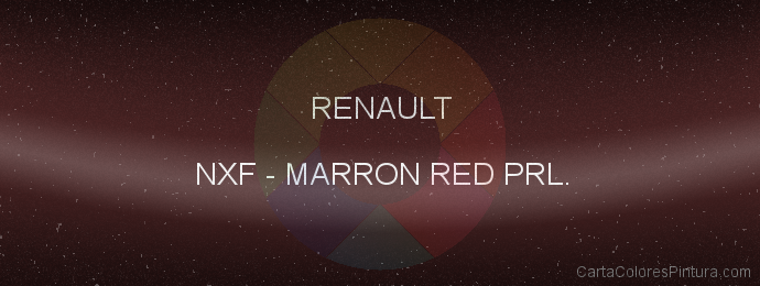 Pintura Renault NXF Marron Red Prl.