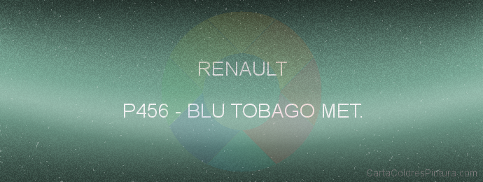 Pintura Renault P456 Blu Tobago Met.