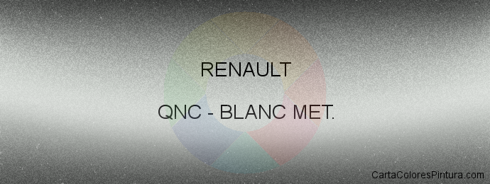 Pintura Renault QNC Blanc Met.