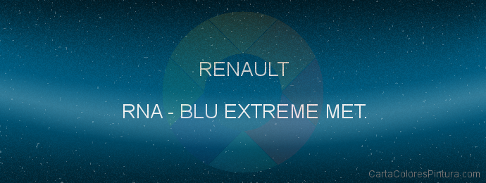 Pintura Renault RNA Blu Extreme Met.