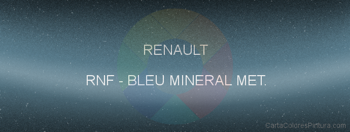 Pintura Renault RNF Bleu Mineral Met.