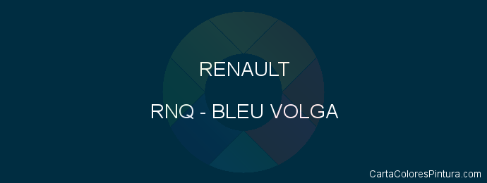 Pintura Renault RNQ Bleu Volga