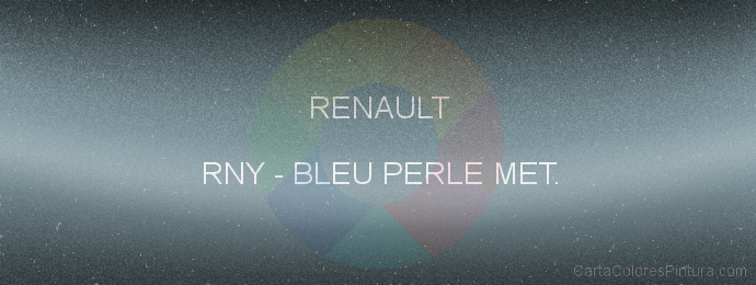 Pintura Renault RNY Bleu Perle Met.