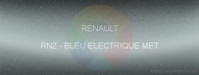 Pintura Renault RNZ Bleu Electrique Met.