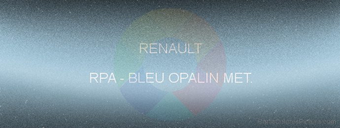 Pintura Renault RPA Bleu Opalin Met.