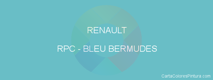 Pintura Renault RPC Bleu Bermudes