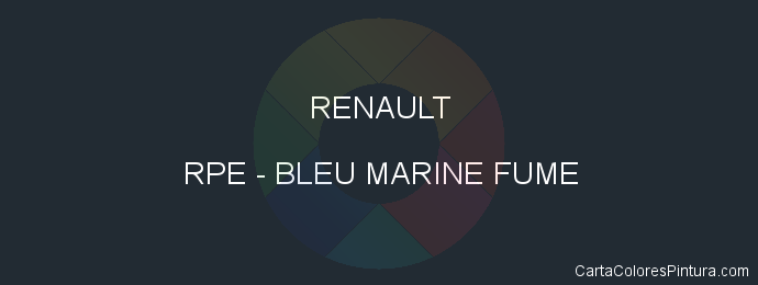 Pintura Renault RPE Bleu Marine Fume