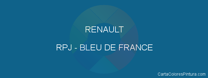 Pintura Renault RPJ Bleu De France