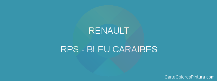 Pintura Renault RPS Bleu Caraibes