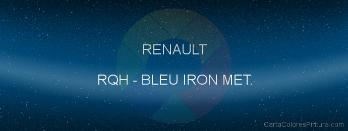 Pintura Renault RQH Bleu Iron Met.