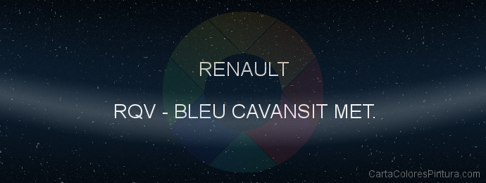 Pintura Renault RQV Bleu Cavansit Met.