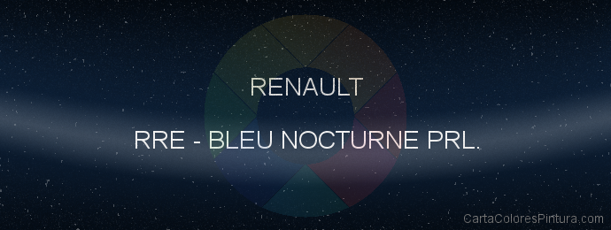 Pintura Renault RRE Bleu Nocturne Prl.