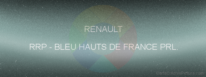 Pintura Renault RRP Bleu Hauts De France Prl.