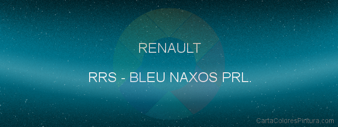 Pintura Renault RRS Bleu Naxos Prl.