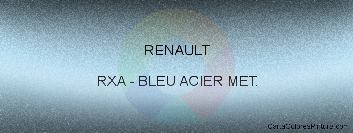 Pintura Renault RXA Bleu Acier Met.