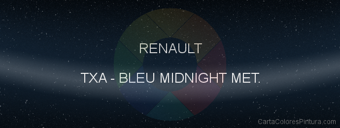 Pintura Renault TXA Bleu Midnight Met.