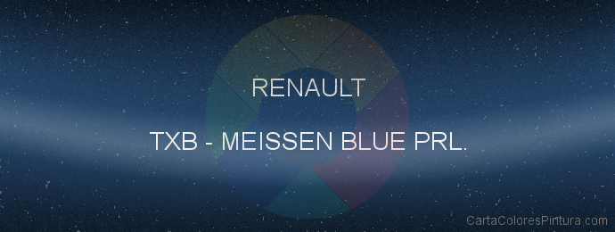 Pintura Renault TXB Meissen Blue Prl.