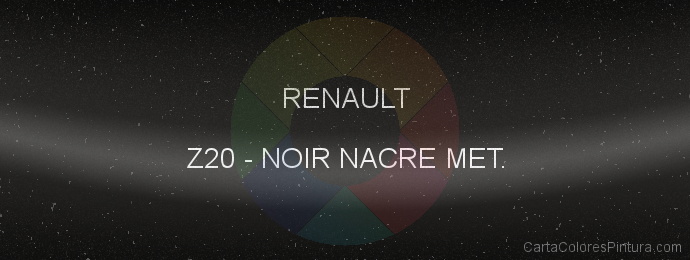 Pintura Renault Z20 Noir Nacre Met.