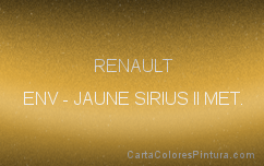 Peinture Jaune Sirius Renault