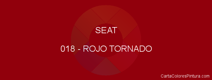 Pintura Seat 018 Rojo Tornado