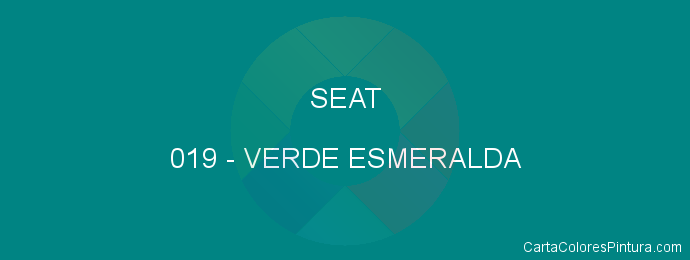 Pintura Seat 019 Verde Esmeralda