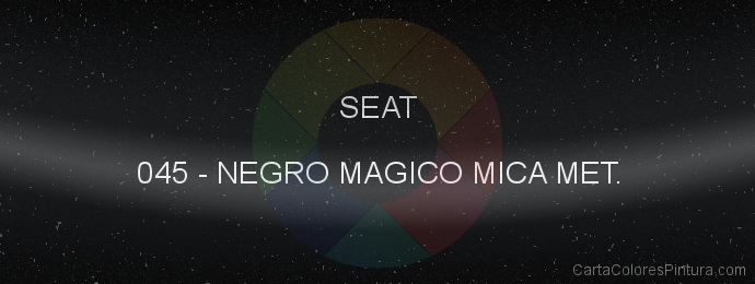 Pintura Seat 045 Negro Magico Mica Met.