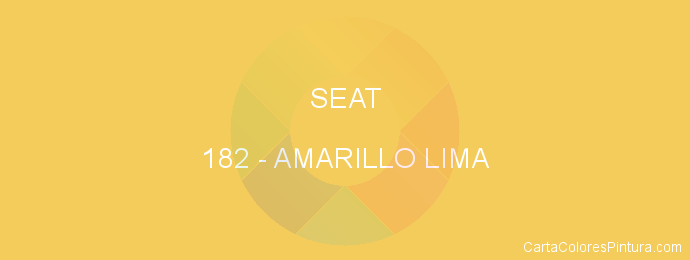 Pintura Seat 182 Amarillo Lima