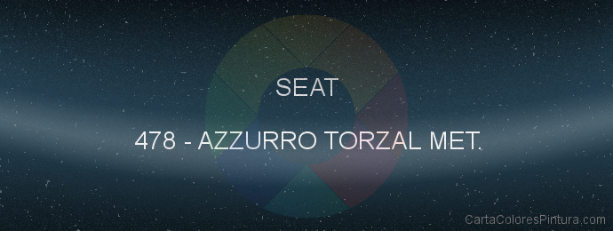 Pintura Seat 478 Azzurro Torzal Met.