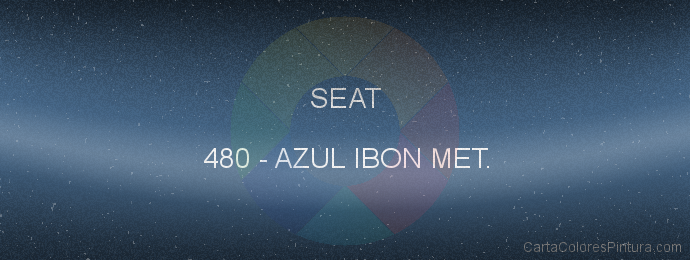 Pintura Seat 480 Azul Ibon Met.