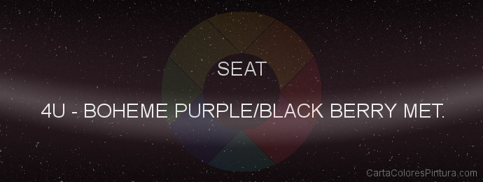 Pintura Seat 4U Boheme Purple/black Berry Met.