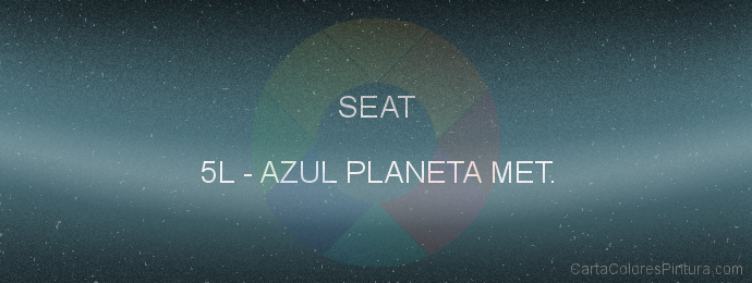 Pintura Seat 5L Azul Planeta Met.