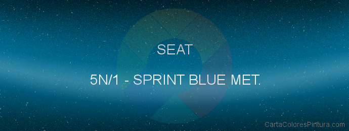 Pintura Seat 5N/1 Sprint Blue Met.