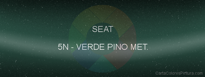 Pintura Seat 5N Verde Pino Met.