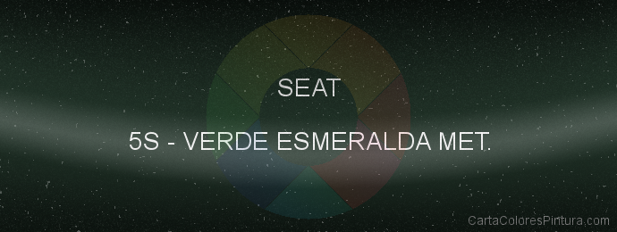 Pintura Seat 5S Verde Esmeralda Met.