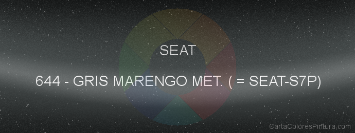Pintura Seat 644 Gris Marengo Met. ( = Seat-s7p)
