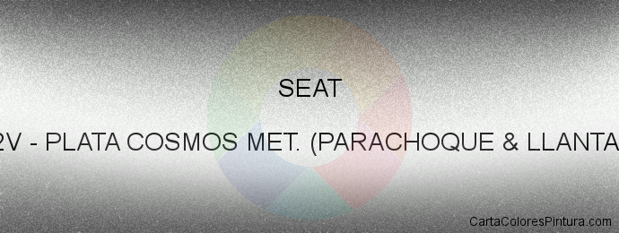 Pintura Seat 72V Plata Cosmos Met. (parachoque & Llantas)