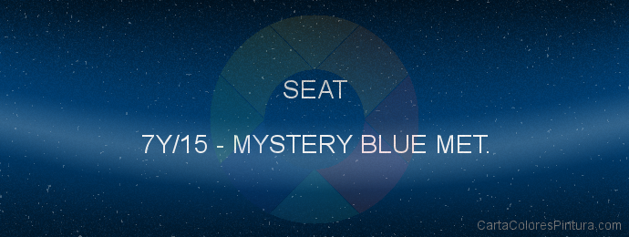 Pintura Seat 7Y/15 Mystery Blue Met.