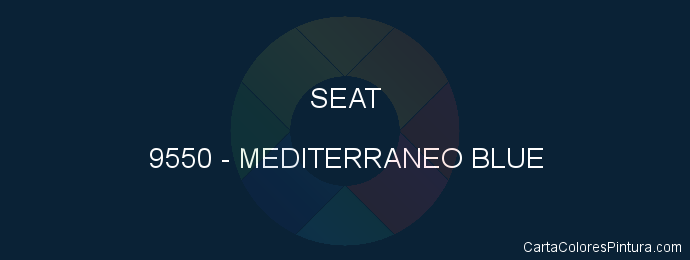 Pintura Seat 9550 Mediterraneo Blue
