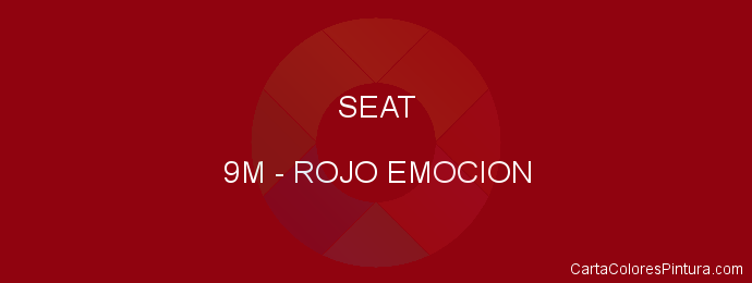 Pintura Seat 9M Rojo Emocion