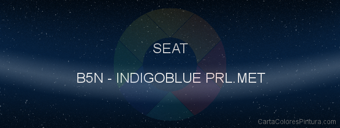 Pintura Seat B5N Indigoblue Prl.met