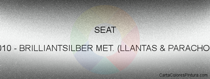 Pintura Seat BU0010 Brilliantsilber Met. (llantas & Parachoque)