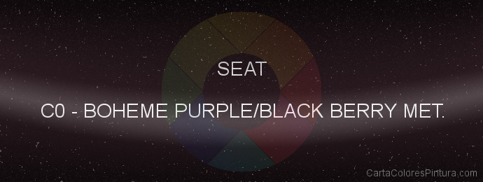 Pintura Seat C0 Boheme Purple/black Berry Met.